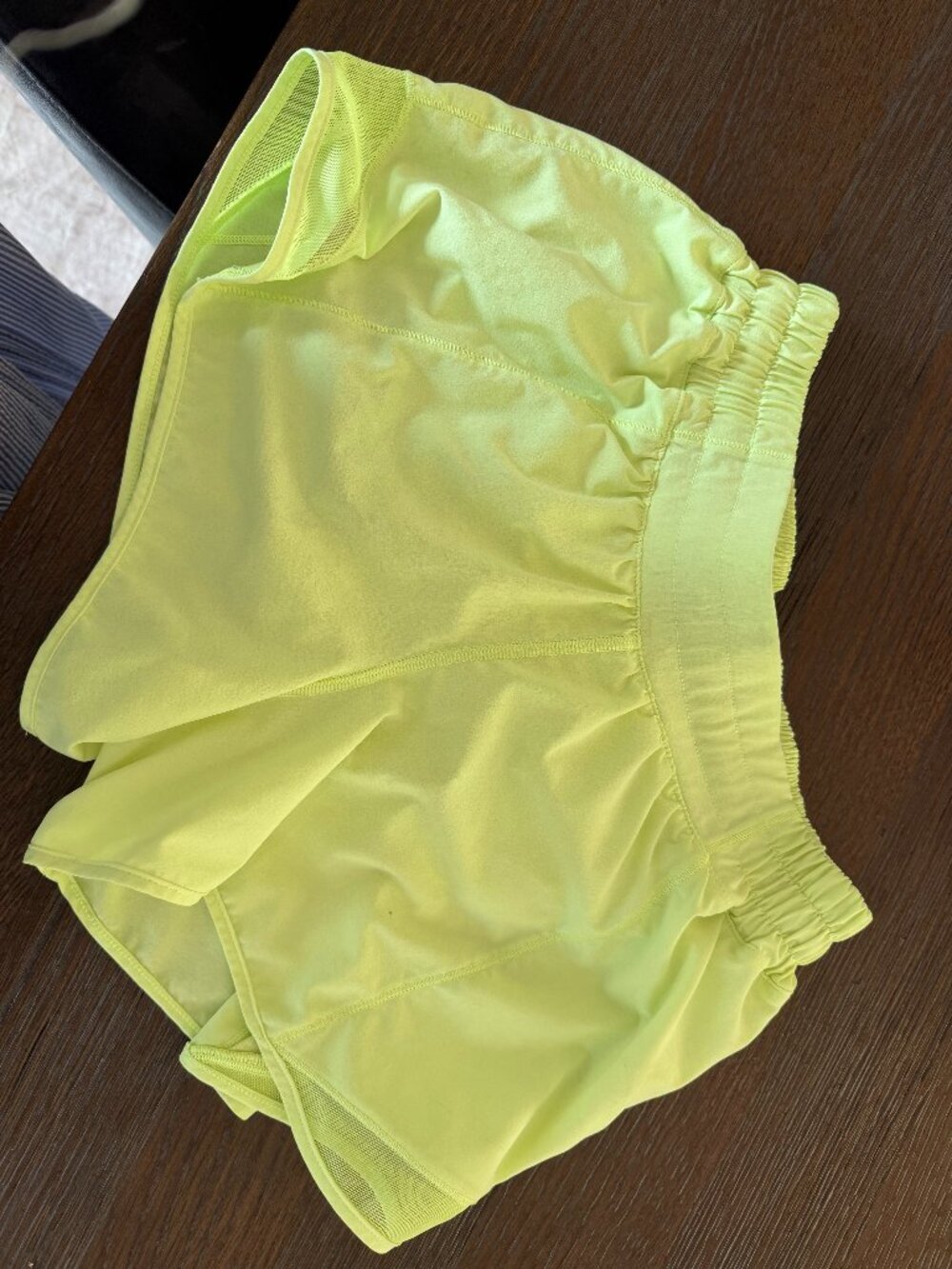 Luluemon bright yellow running shorts - size 4